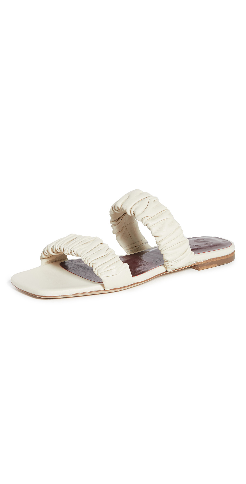 STAUD Maya Ruched Sandals | Shopbop