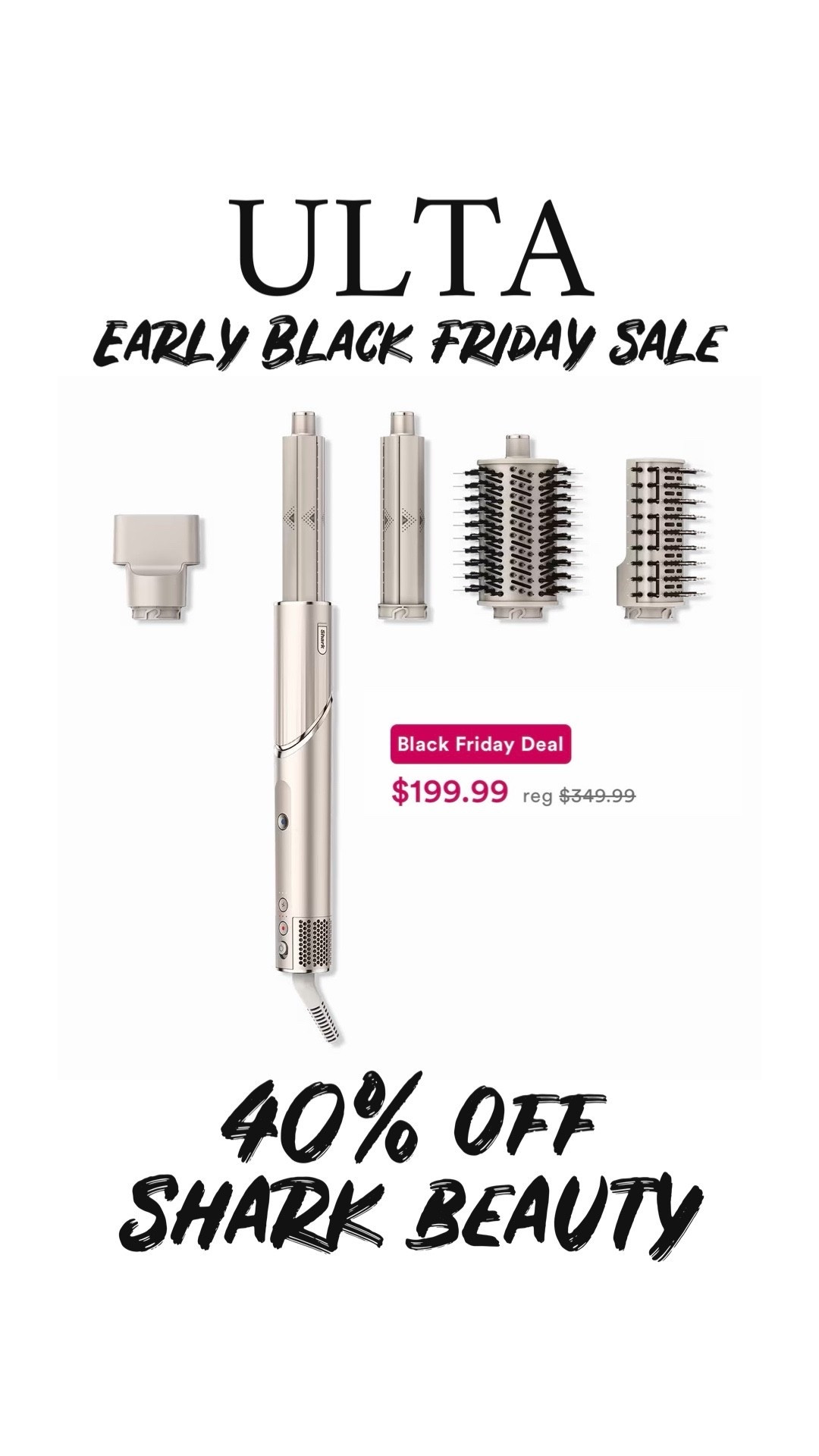 Early black Friday beauty sale at ULTA Shark hair tools are 40% off 
So many great products on sale! 

#LTKGiftGuide #LTKBeauty #LTKSaleAlert
