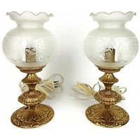 Antique Brass Table Lamps, Vintage Lamps Set, Pair Night | Etsy (US)