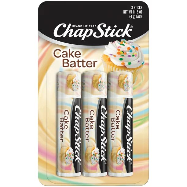 (2 pack) ChapStick Lip Balm, Limited Edition, Cake Batter, 3 Count | Walmart (US)