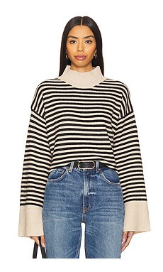 Sanctuary Chalet Stripe Sweater in Frosted Almond Stripe from Revolve.com | Revolve Clothing (Global)
