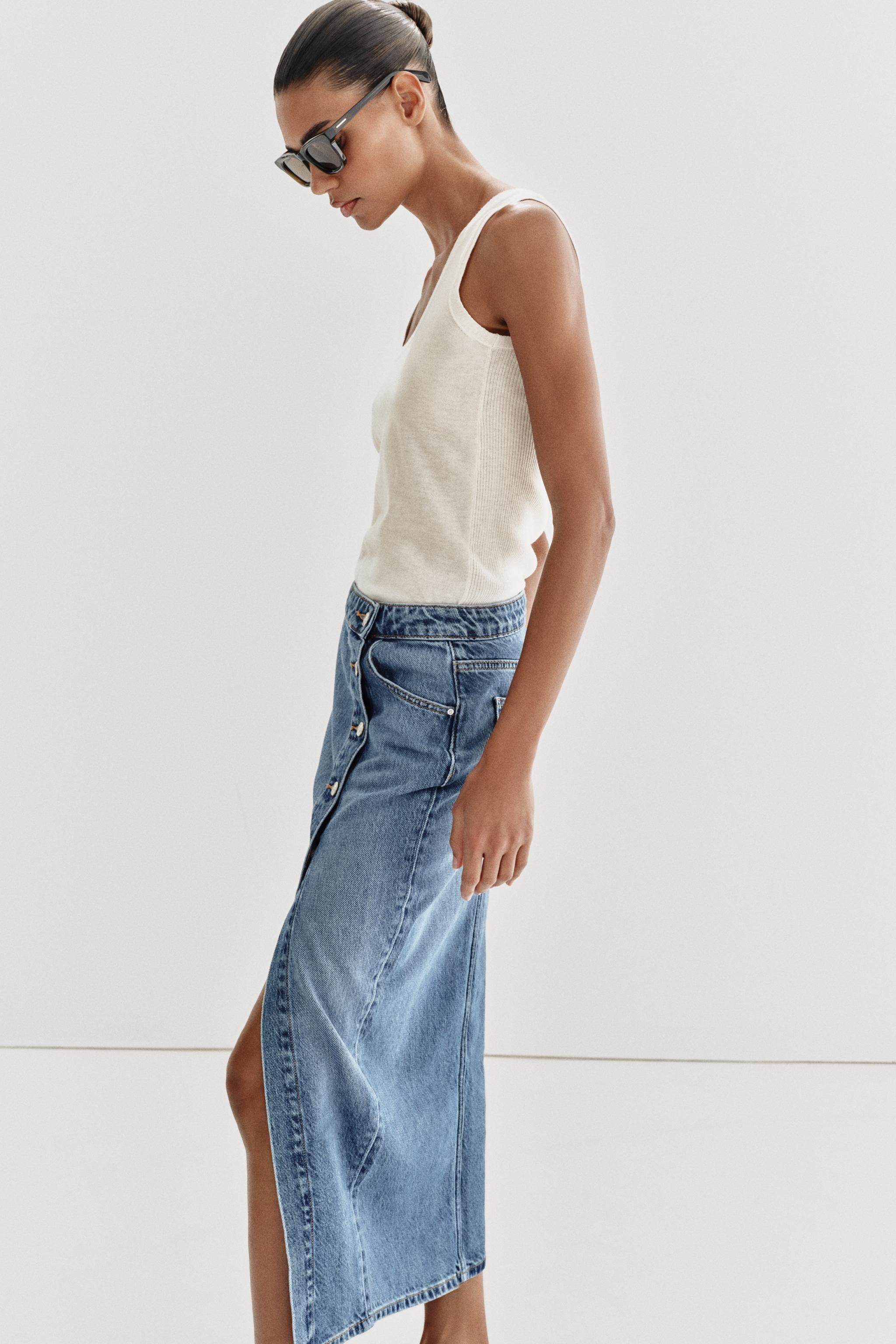 Z1975 WRAP DENIM SKIRT | Zara US