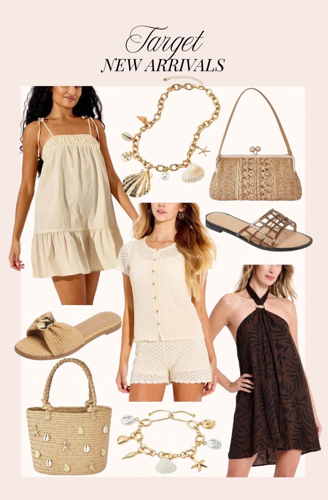 Target new arrivals I’m loving right now! 🎉

Vacation looks, summer fashion, women’s shoes, accessories, shell jewelry, charm necklace, gold bracelet, woven bags, sandals, trending, two piece set, dark brown dress, neutrals, fancythingsblog @Target ad

#LTKSeasonal #LTKootd #LTKTravel