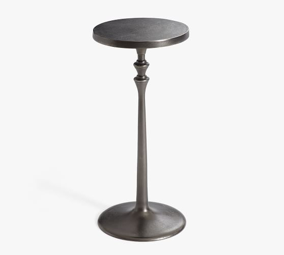 Round Metal Drink Table (9.5") | Pottery Barn (US)