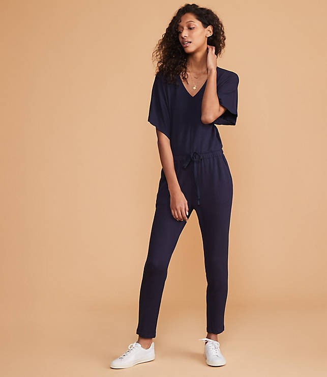 Lou & Grey Signaturesoft V-Neck Jumpsuit | LOFT