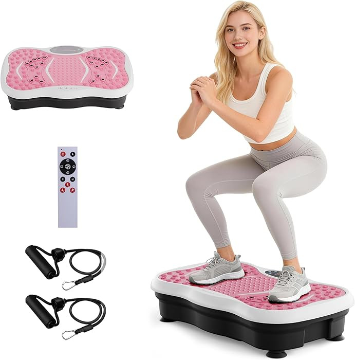 Vibration Plate Machine,180 Speeds Shake Plate for Lymphatic Drainage Weight Loss, Vibrating Fitn... | Amazon (US)