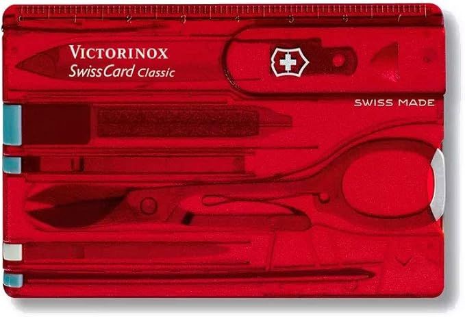 Victorinox Swiss Army Swiss Card, Translucent Ruby | Amazon (US)
