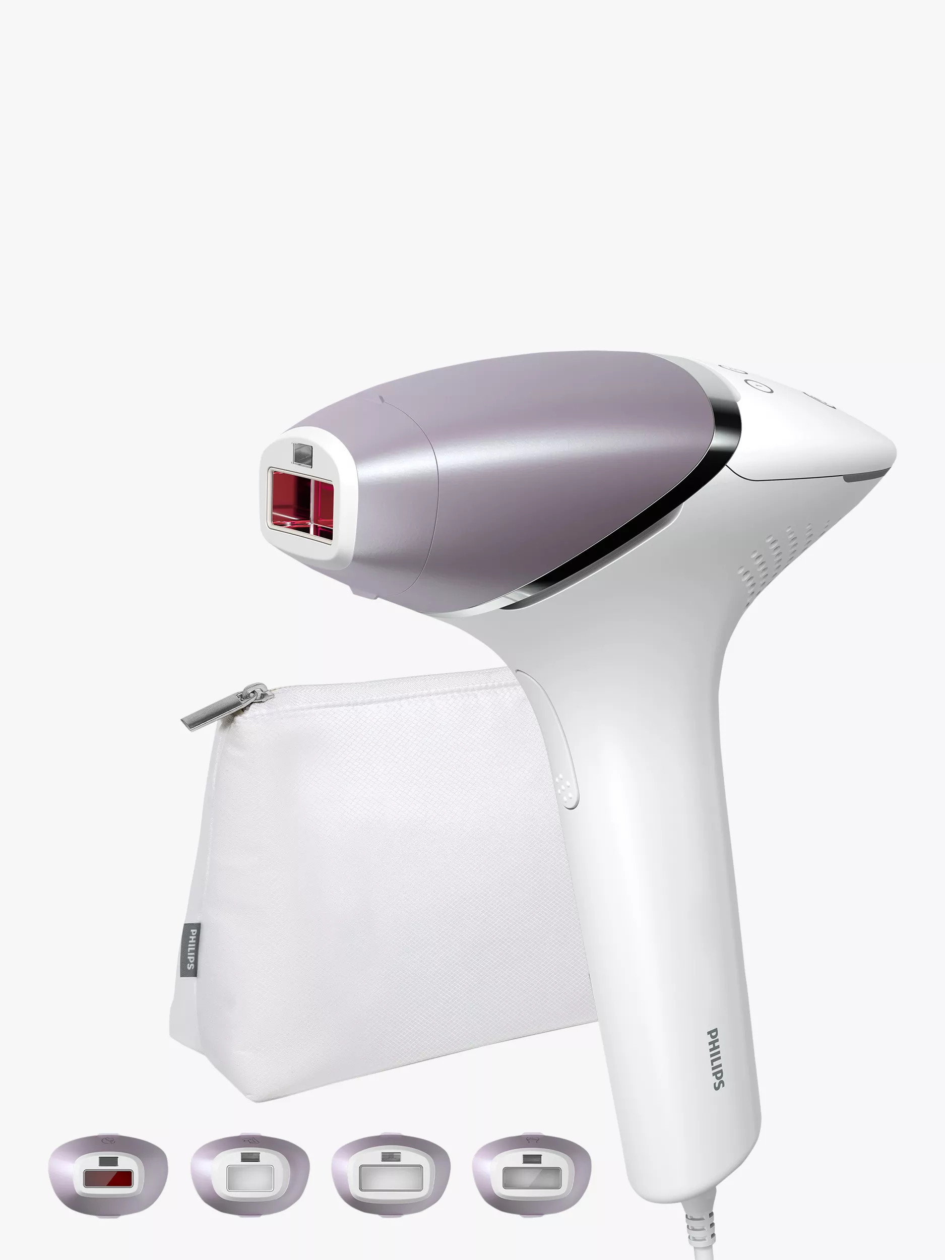 Philips Lumea Series 8000 BRI947/00 IPL Hair Removal Device with 4 Smart Attachments, White | John Lewis (UK)
