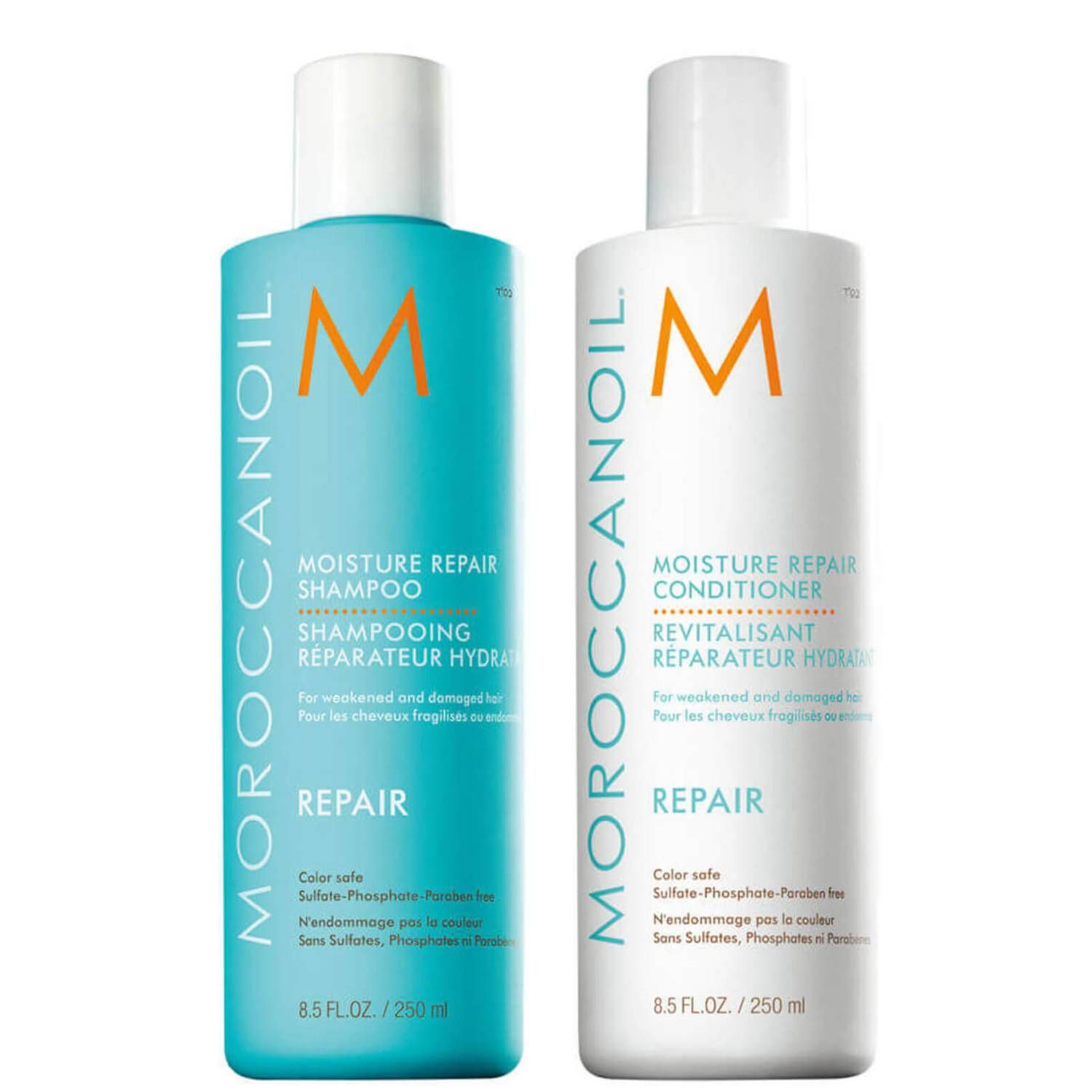 Moroccanoil Moisture Repair Shampoo and Conditioner Duo (2x250ml) | Look Fantastic (ROW)