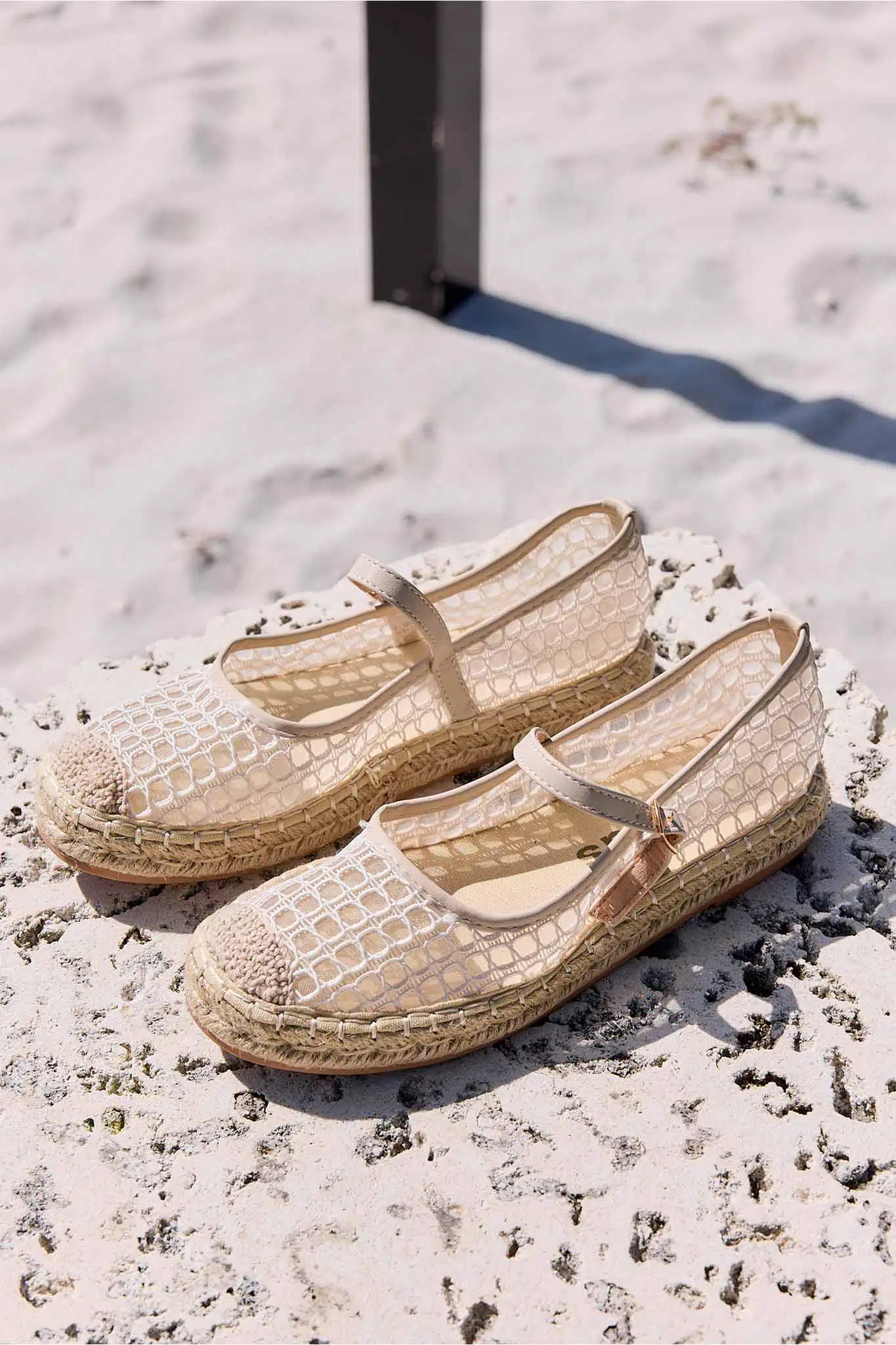 Beige Espadrille Ballet Flats | Avara