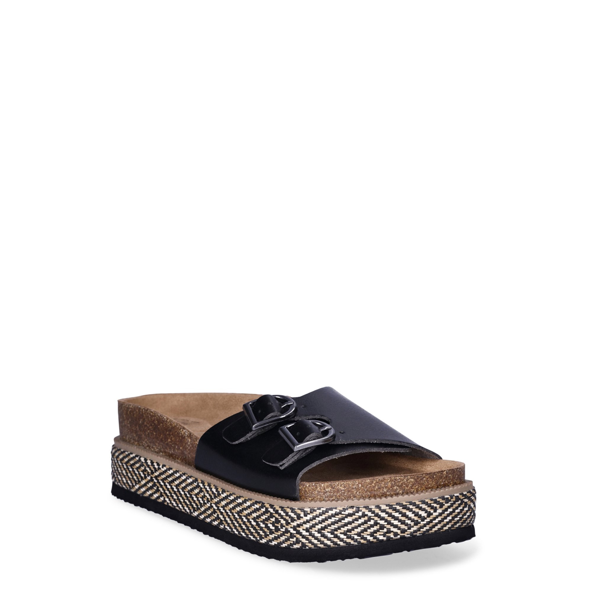 No Boundaries Women's Platform Footbed Sandal | Walmart (US)