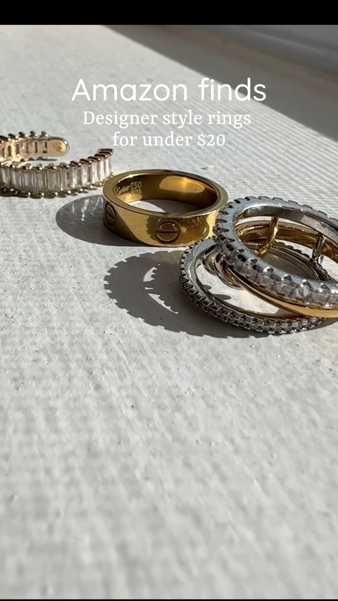 My current favorite rings! #amazonfinds #jewelryunder20

#LTKGiftGuide #LTKFestival #LTKFindsUnder50