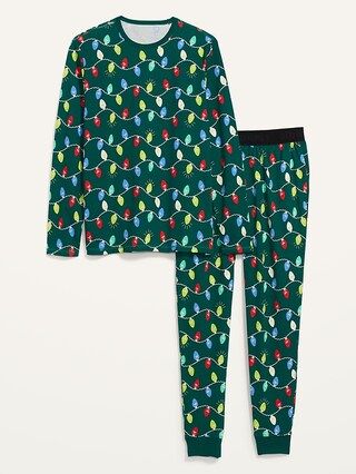 Patterned Jersey Pajama Set for Men | Old Navy (US)