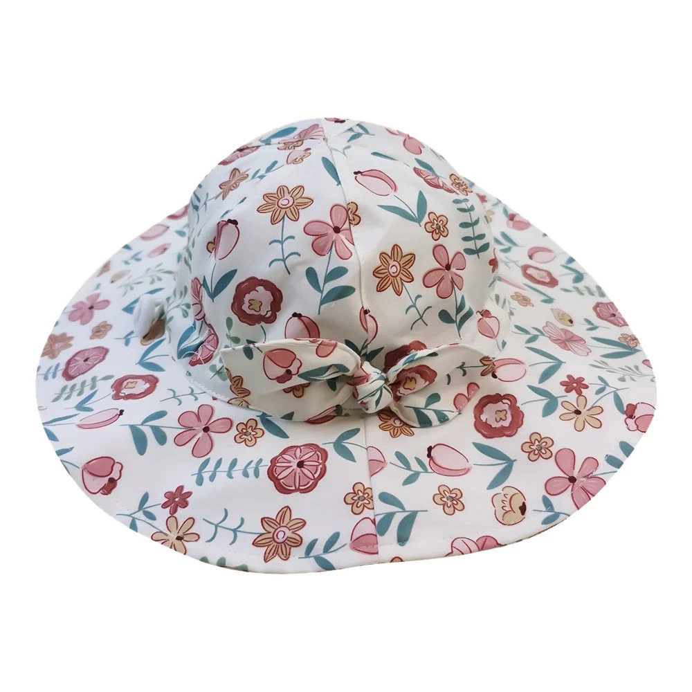 EnJoCho Toddler Floral Prints Outdoor Fashion Bucket Sun Beach Hat Kids Summer Cute Casual Outdoo... | Walmart (US)