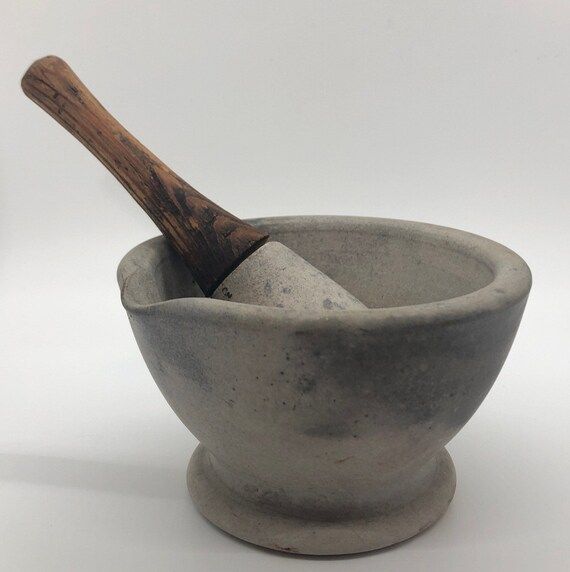 Antique Porcelain Mortar & Pestle | Etsy | Etsy (US)