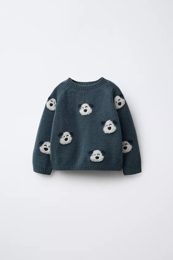 EMBROIDERED PUPPY KNIT SWEATER | Zara US