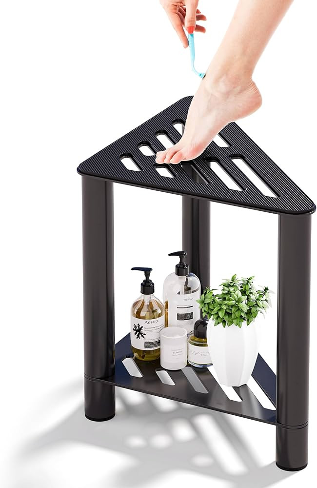 Amazon.com: Boulphia Shower Stool for Shaving Legs, Shower Bench for Inside Shower, Corner Shower... | Amazon (US)