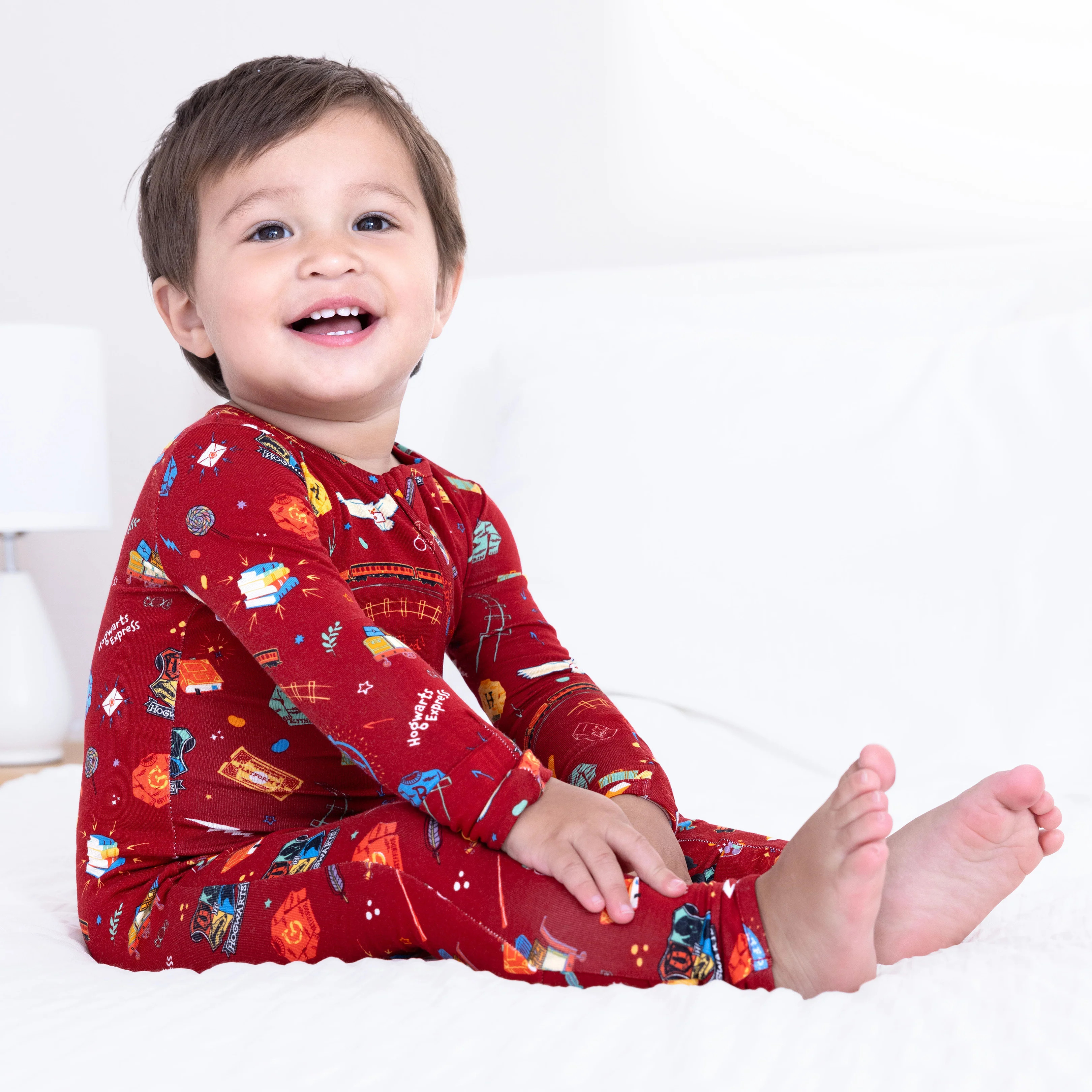 Hogwarts Express Bamboo Convertible Footie | Bellabu Bear