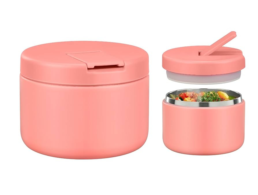 12oz Kids Soup Thermo for Hot Food Insulated Vacuum Food Jar with Buckle Lid, Stainless Steel Wid... | Amazon (US)