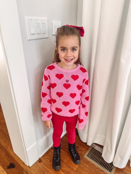 Valentine’s Day outfit for school ♥️ Target bow and boots

#LTKshoecrush #LTKfamily #LTKfindsunder50