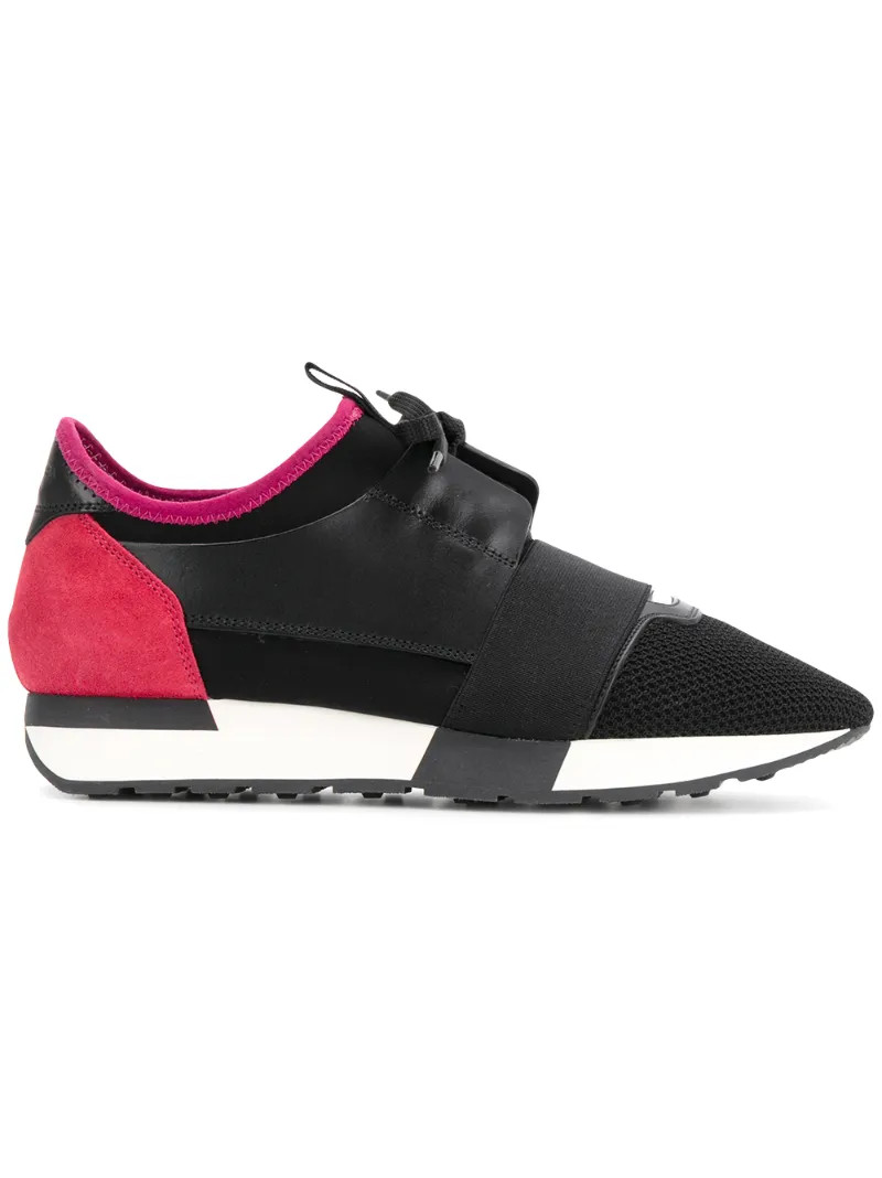 Balenciaga - Race Runners - women - Leather/Neoprene/rubber - 35, Black, Leather/Neoprene/rubber | FarFetch US