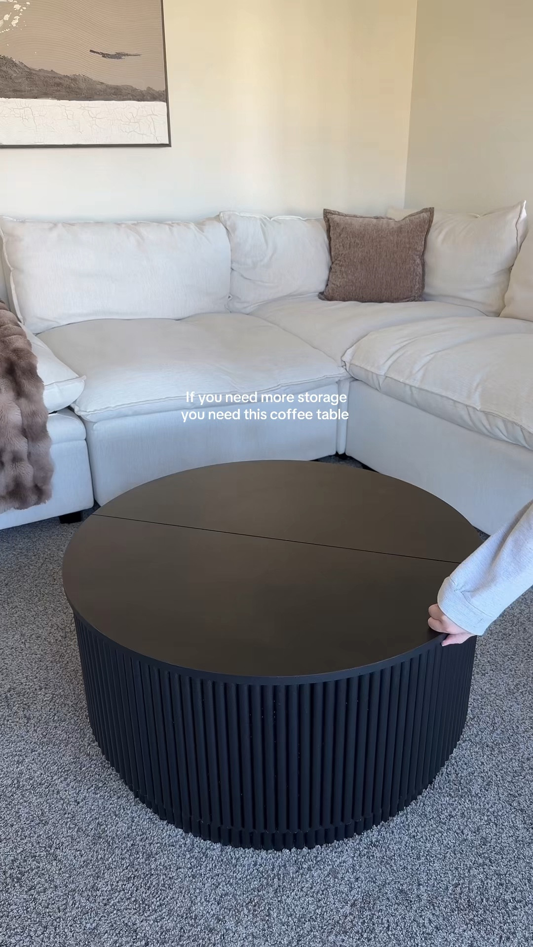 Round coffee table with storage 

#coffeetable #livingroom #amazon 

#LTKSaleAlert #LTKHome