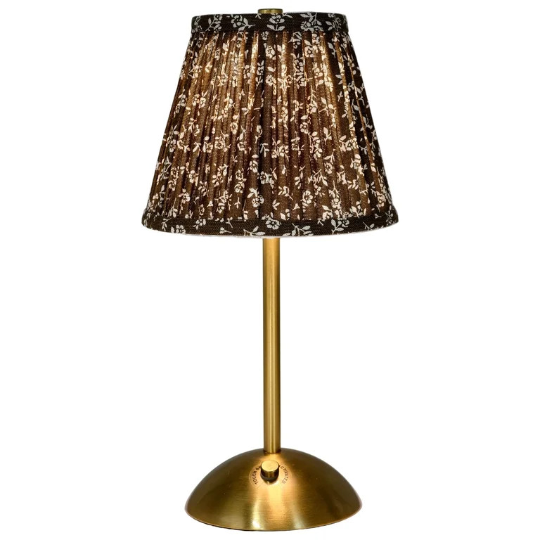 Home Decor Collection Sterling & Noble Home Brown Floral Rechargeable Table Lamp | Walmart (US)