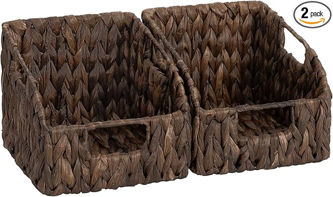 StorageWorks Pantry Baskets for Organizing, Water Hyacinth Storage Baskets for Shelves, Small bas... | Amazon (US)