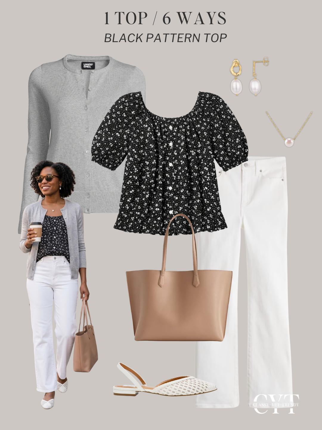 1 Top, 6 Ways - French Minimalist Spring Outfits 🌸 Mix and match this affordable top from Target  in 6 outfits 🎉 All the clothes, shoes and accessories are in the French Minimalist Spring 2026 wardrobe in the Classy Yet Trendy Store ✔️
 
black pants, trench coat, loafers, white jeans, gray cardigan, slingback flats, tote, cardigan, ballet flats, rattan bag, blazer, straight jeans, pumps

#smartcasual #blazeroutfit #styleideas #everydaychic #neutralstyle 

 