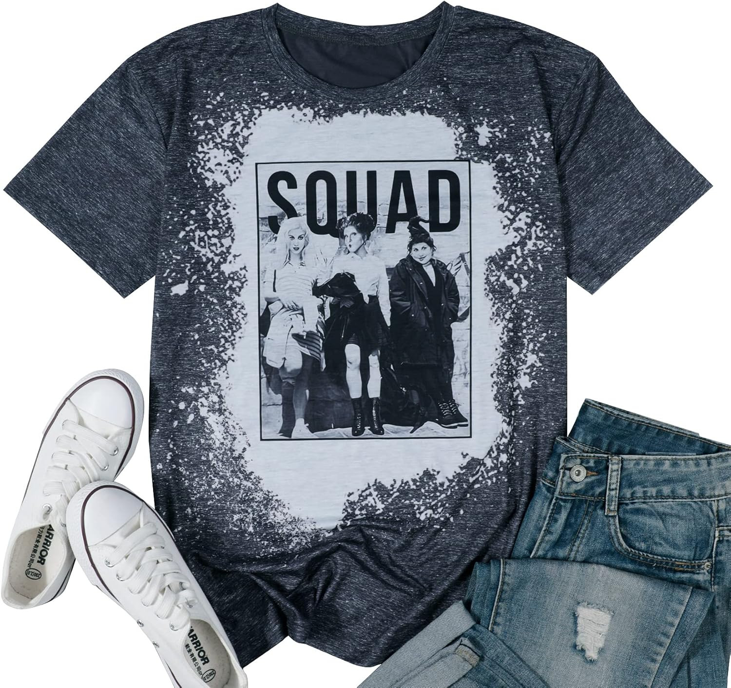 BANGELY Sanderson Sisters Squad Cute T Shirt Halloween Graphic Tees for Women Hocus Pocus Funny S... | Amazon (US)