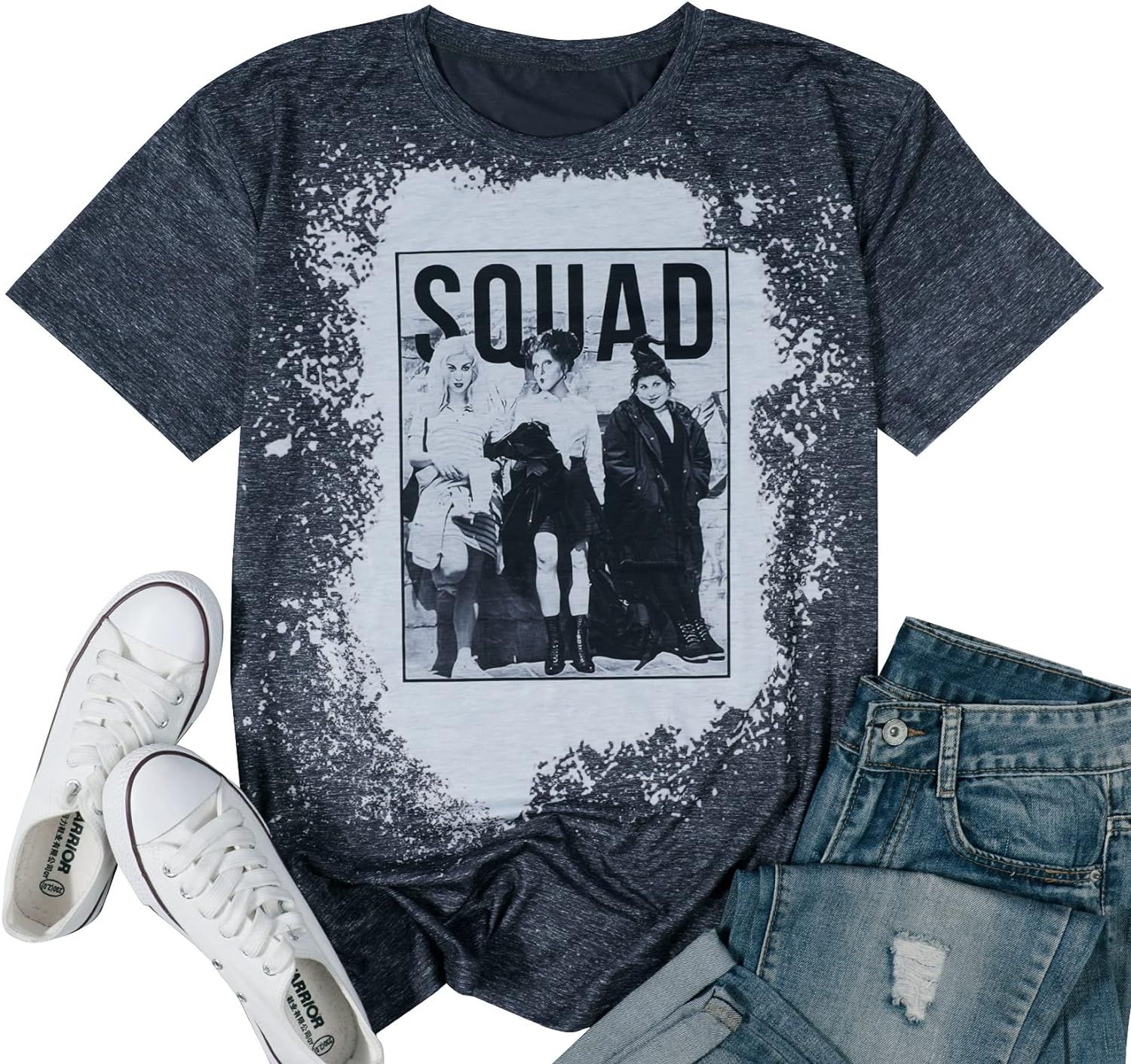 BANGELY Sanderson Sisters Squad Cute T Shirt Halloween Graphic Tees for Women Hocus Pocus Funny S... | Amazon (US)