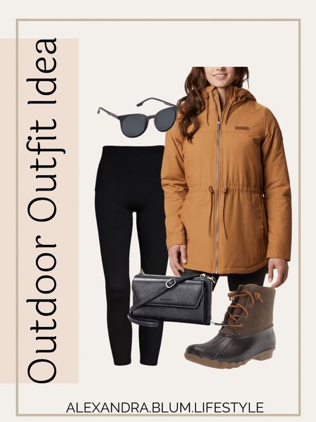 Amazon outdoor outfit idea!! Khaki jacket, leggings, and winter duck boots! 

#LTKunder50 #LTKshoecrush #LTKunder100