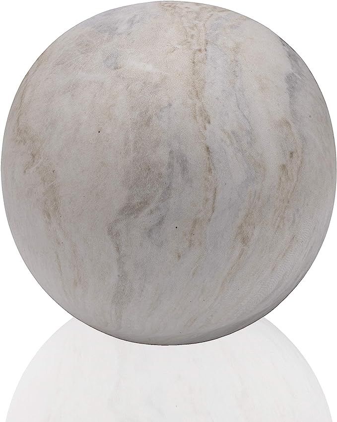 Scott Living Oasis Ceramic Decorative Ball, 5 inch, Marble | Amazon (US)