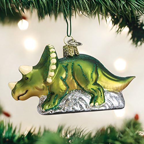 Old World Christmas Glass Blown Ornament Triceratops (12498) | Amazon (US)