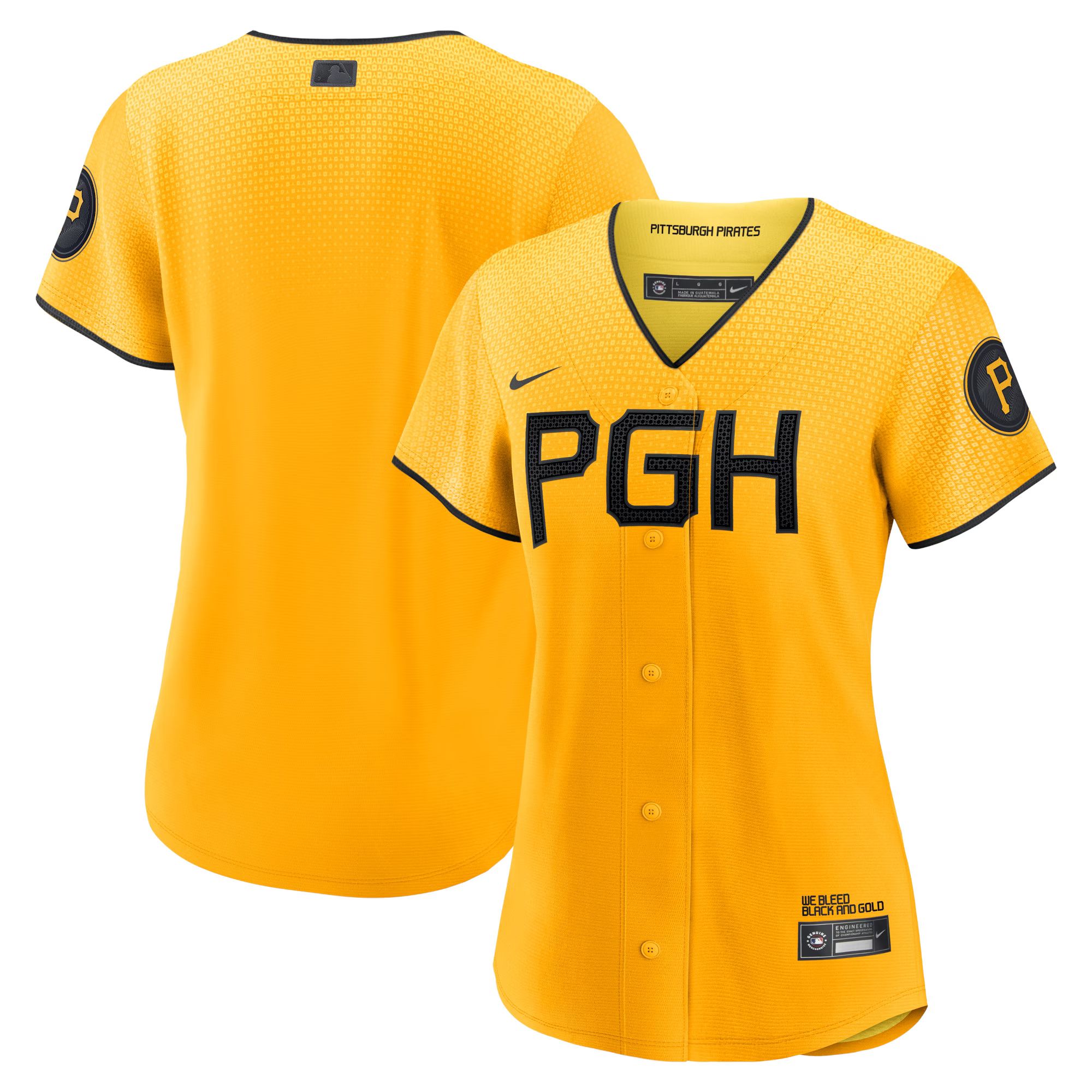 Pittsburgh Pirates Nike Women's City Connect Replica Jersey - Gold | Fanatics