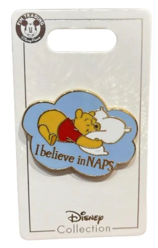 Disney Parks Winnie the Pooh I Believe in Naps Cloud Pin New With Card | Walmart (US)