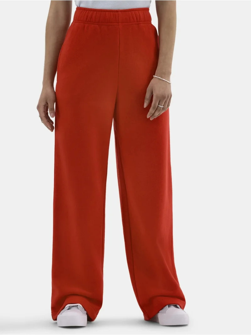 No Boundaries Soft Fleece Wide Leg Pants, 30” Inseam, 1 or 2-Pack, Women’s | Walmart (US)
