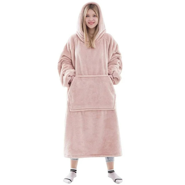 Fantaslook Wearable Blanket Hoodie Sweatshirt for Women and Men, Warm and Cozy Blanket Hoodie, Fl... | Walmart (US)