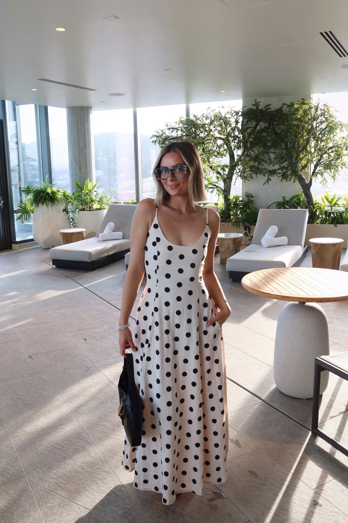Another easy dinner look 🖤 it’s polka dot girl summer! Wearing XXS in the dress

#LTKStyleTip #LTKFindsUnder100 #LTKSummerEdit