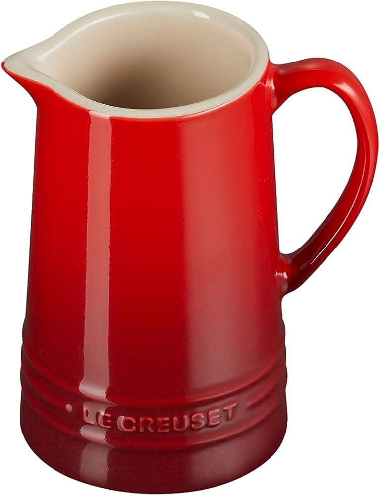 Le Creuset Stoneware Small Pitcher, 10 oz., Cerise | Amazon (US)