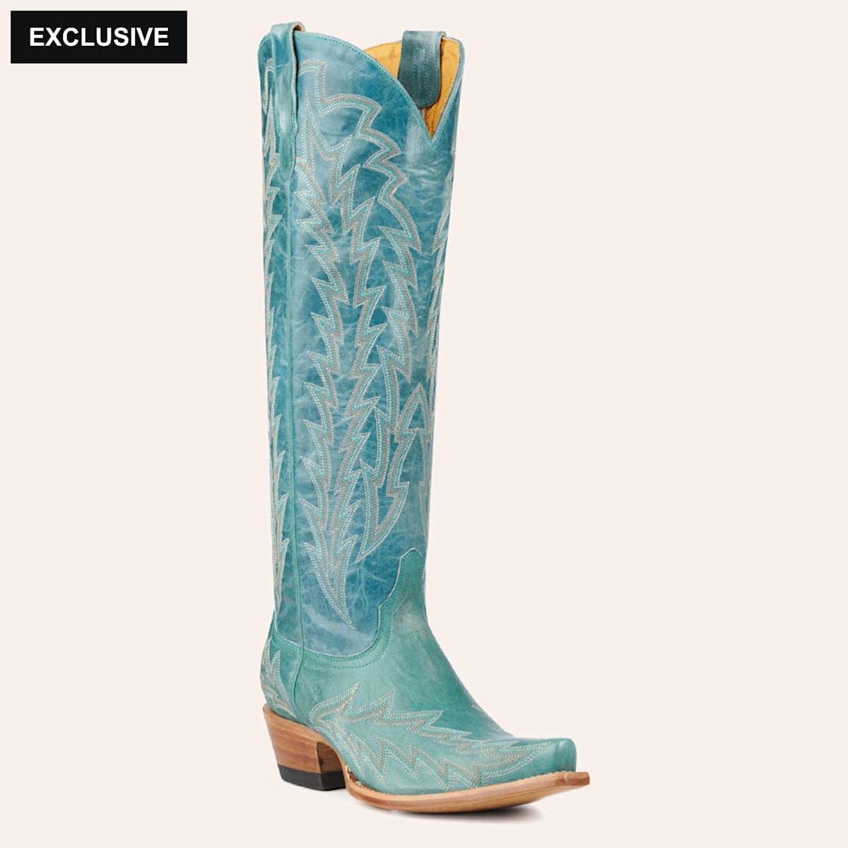 JRC & Sons Women’s Nancy Turquoise Snip Toe Tall Cowboy Boots | Cavender's
