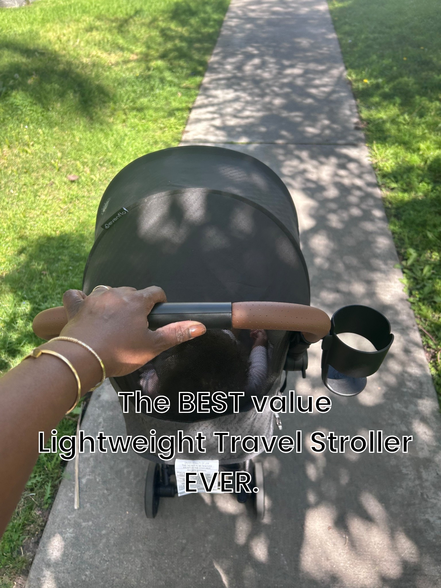 I don’t even push baby products like that y’all. I’m the anti influencer- but this is a SOLID purchase. It’s less than 12lbs, folds to the size of a large tote bag, fits in the overhead plane compartment, is STILL CUTE, and feels sturdy and not cheap. PLUS it’s safe with SPF 50 shade protection, space under rather and cupholder?! YALL! I have a fancy stroller and still use this one for quick walks, travel and keep in the car. Great size for ages 8 months and up, I can’t say enough good things. WORTH IT!!👏🏾👏🏾👏🏾

#LTKKids #LTKBump #LTKBaby