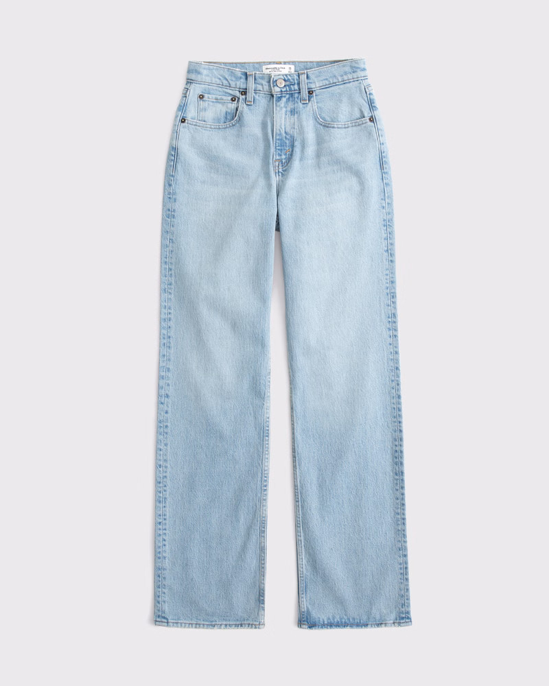 Curve Love High Rise 90s Relaxed Jean | Abercrombie & Fitch (US)