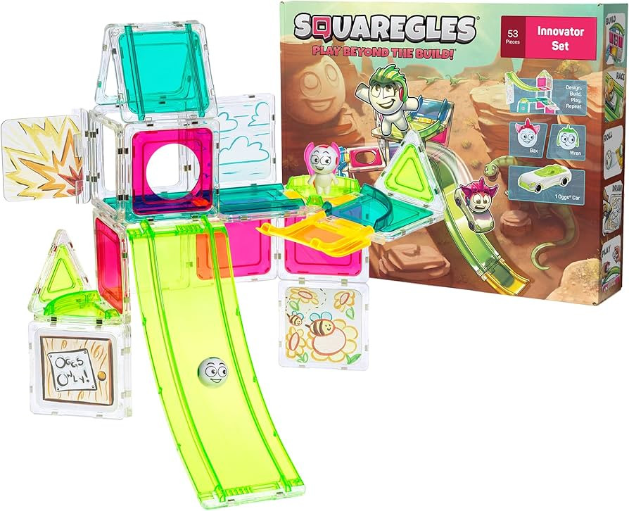 Innovator Set - 53-Piece Magnetic Building Set with Strong Magnets for Creative Construction | Amazon (US)