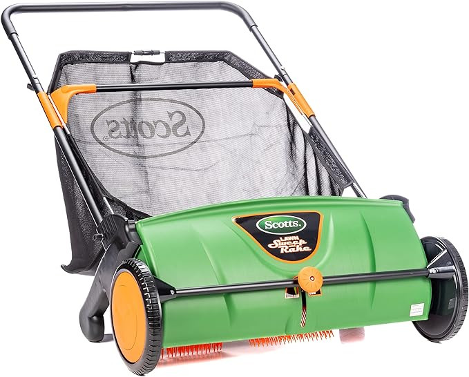 Scotts Outdoor Power Tools LSW70026S 26-Inch Push Lawn Sweeper, Black/Green | Amazon (US)