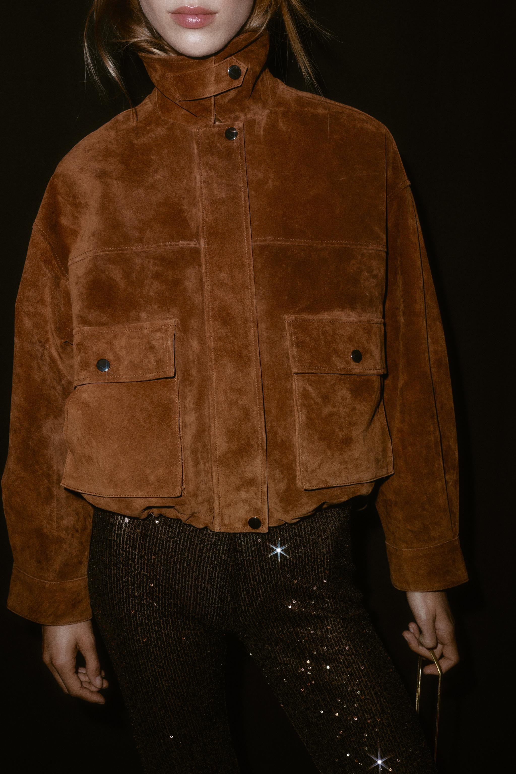 100% LEATHER BOMBER JACKET | Zara US