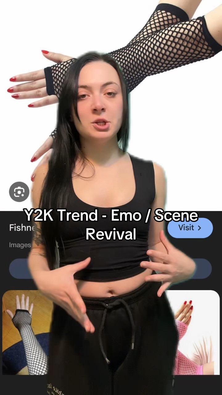 arm socks are so back. brings me back to my emo / scene days 🖤 linking a fishnet pair i got on amazon