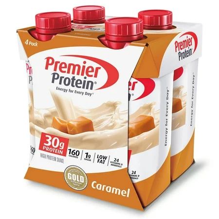 Premier Protein Shake, Caramel, 30g Protein, 11 Fl Oz, 4 Ct | Walmart (US)