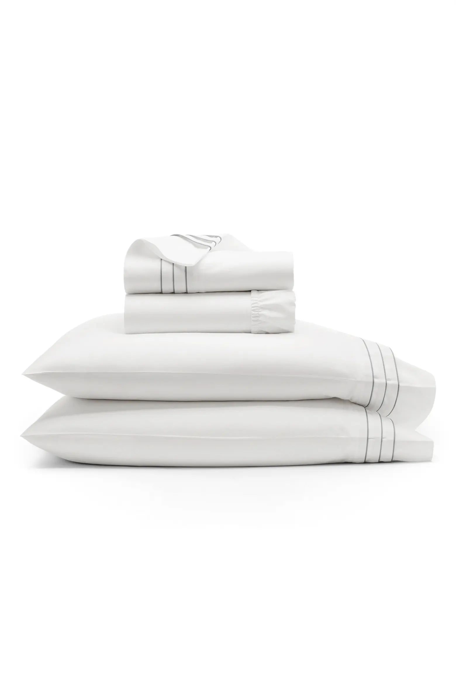 Signature Triple Pleat Organic Cotton Sheet Set | Nordstrom