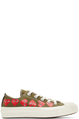 Khaki Converse Edition Multiple Heart Chuck 70 Sneakers | SSENSE 